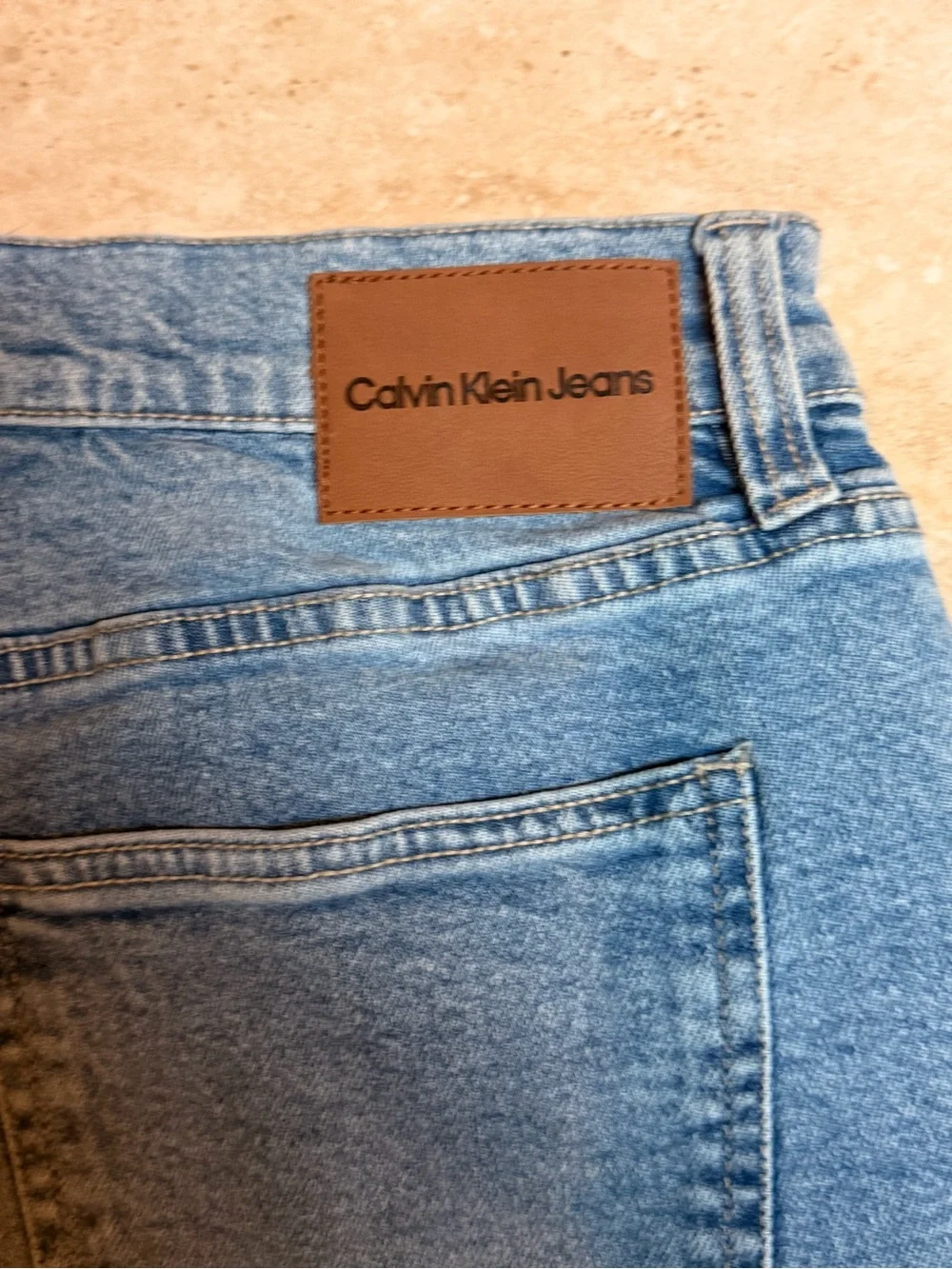 Calvin Klein Jeans Wide-Leg High Rise Denim - Light Blue Wash
